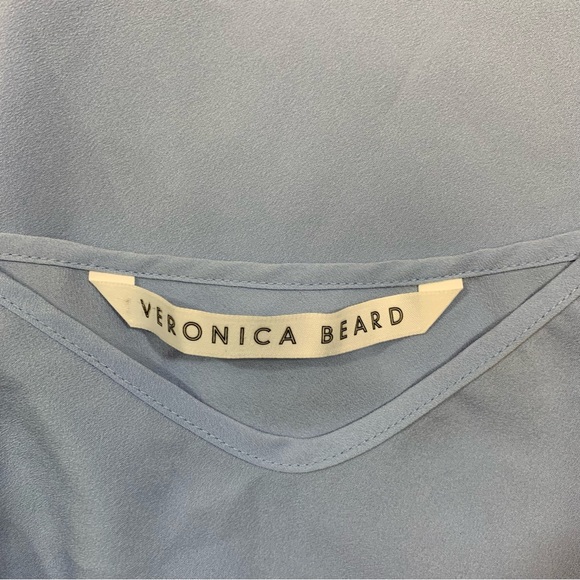 Veronica Beard Slip Solid Blue Womens Medium - Picture 3 of 4